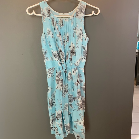 Blue floral dress